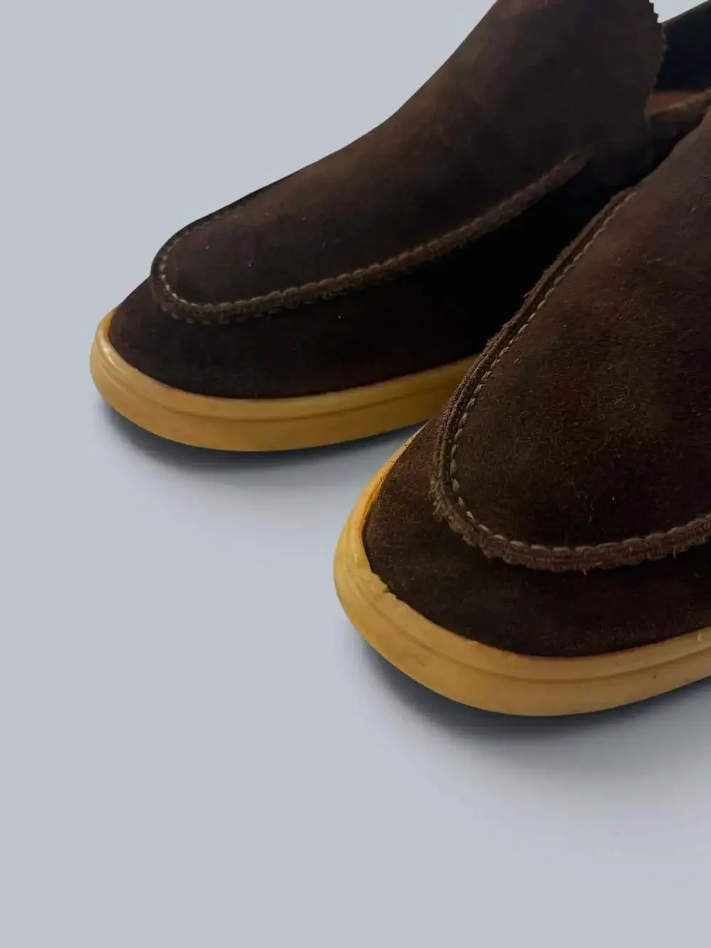 Aurelien Chocolate Brown Suede Yacht Loafer Sz 11US 44EU